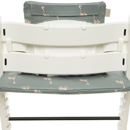 Assise pour chaise haute stokke nostalgic ride Vert, beige 2 - vertbaudet enfant 