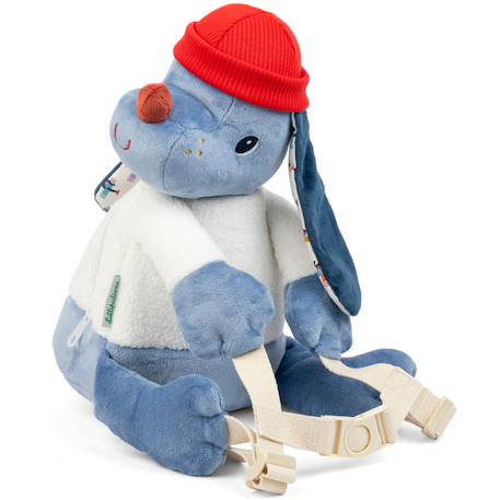 Sac à dos doux jules Bleu, blanc, rouge 2 - vertbaudet enfant 