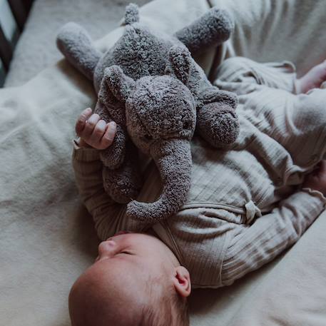 Peluche bruit blanc pour s'endormir - George l'éléphant Beige+Gris 11 - vertbaudet enfant 