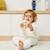 Hochet lapin en silicone Ecru, rose, jaune 3 - vertbaudet enfant 