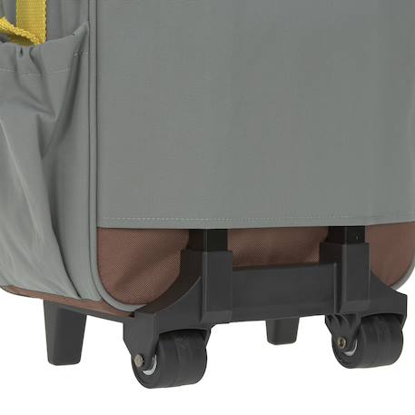 Valise à roulettes bus adventure Gris, bleu clair, moutarde+Vert foncé 6 - vertbaudet enfant 