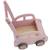 Chariot de marche voiture en bois rose Rose 2 - vertbaudet enfant 