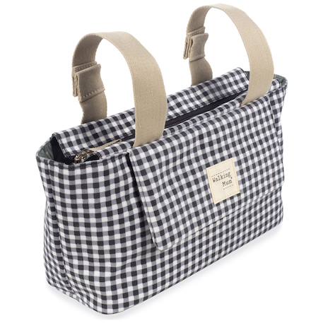 Sac à poussette à i love vichy noir Noir 6 - vertbaudet enfant 