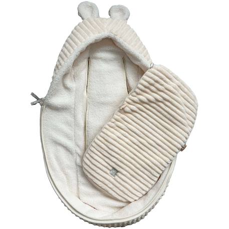 Chancelière d'hiver plushy cuban sand Ecru 4 - vertbaudet enfant 