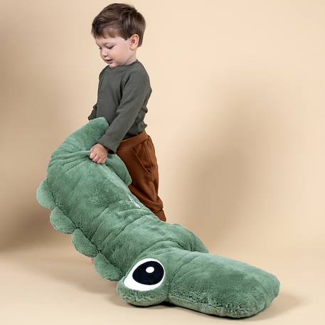 Peluche géante croco le crocodile (100 cm) Vert 3 - vertbaudet enfant 