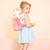 Sac à dos doux lena Blanc, rose 5 - vertbaudet enfant 