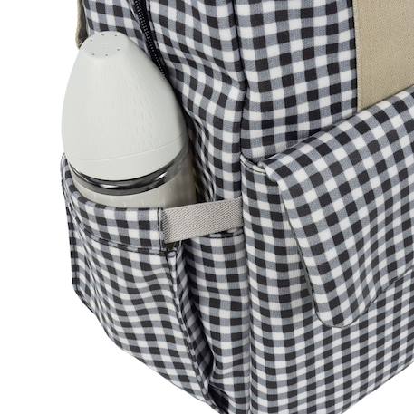 Sac à dos à langer i love vichy noir Noir 6 - vertbaudet enfant 