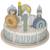 Gâteau d'anniversaire rose Multicolore 2 - vertbaudet enfant 