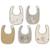 Lot de 5 bavoirs imperméables tiny park Gris, jaune, écru 2 - vertbaudet enfant 