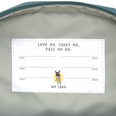 Mini sac à dos carré little gang khaki clair Vert foncé 5 - vertbaudet enfant 