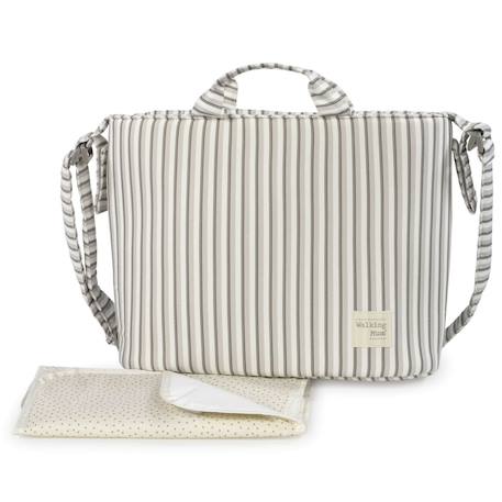 Sac à langer botton rayures Beige 2 - vertbaudet enfant 