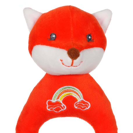 Hochet rainbow renard - 15 cm Orange 2 - vertbaudet enfant 