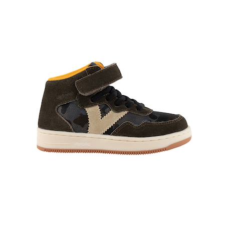 Baskets montantes  à scratch Kaki 1 - vertbaudet enfant 