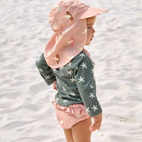 Maillot de bain couche dauphin pêche (13-18 mois) Pêche 4 - vertbaudet enfant 