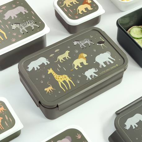 Lunch box Vert, gris, jaune 4 - vertbaudet enfant 