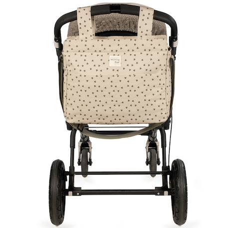 Sac à poussette coeurs poppy cannelle Cannelle, écru+Vert, écru 8 - vertbaudet enfant 
