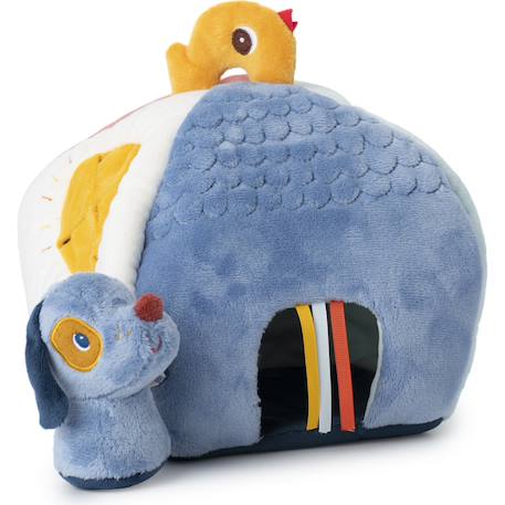 Maison en tissu Bleu, rose, écru 3 - vertbaudet enfant 