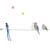 Frise adhésive with the birds (5 m) Vert, rose, bleu 3 - vertbaudet enfant 