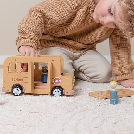 Bus scolaire avec figurines Jaune, bleu, rose 4 - vertbaudet enfant 