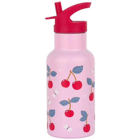 Gourde isotherme cerises (350 ml) Rose, rouge, violet 2 - vertbaudet enfant 