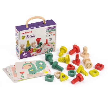 Eco activité écrous et boulons VIOLET 1 - vertbaudet enfant 