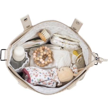 Sac à poussette crossbody icon cream Bleu+Crème+Gris+Rose+Vert 11 - vertbaudet enfant 