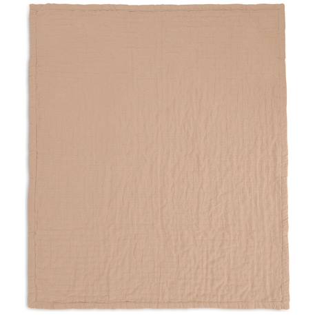 Couverture en coton fringe moonstone-ivory (75 x 100 cm) Corail+Ecru, marron+Jaune, blanc+Marron 23 - vertbaudet enfant 