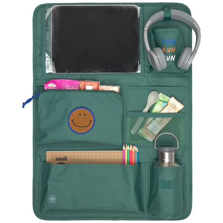Organisateur de voiture little gang Bleu nuit+Vert foncé 5 - vertbaudet enfant 