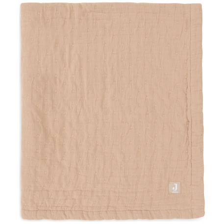 Couverture en coton fringe moonstone-ivory (75 x 100 cm) Corail+Ecru, marron+Jaune, blanc+Marron 20 - vertbaudet enfant 