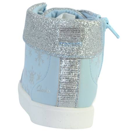 Baskets montantes à lacets vernis K bleu clair 3 - vertbaudet enfant 