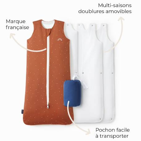 Gigoteuse réversible 4 saisons léopard 18-36 mois Beige+Marron+Terracotta+Vert+Vert clair 13 - vertbaudet enfant 