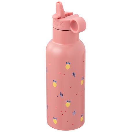 Gourde isotherme nordic summer fruit (500 ml) Rose, jaune, bleu 3 - vertbaudet enfant 