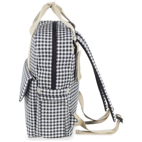 Sac à dos à langer i love vichy noir Noir 5 - vertbaudet enfant 