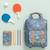 Sac à dos enfant large shark Bleu, orange, blanc 4 - vertbaudet enfant 