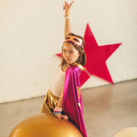 Set de supergirl rose (4-10 ans) Rose, doré 6 - vertbaudet enfant 