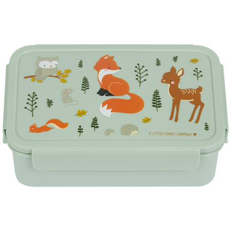Lunch box amis de la forêt Vert d'eau, orange, marron 2 - vertbaudet enfant 