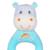 Hochet rainbow hippopotame - 15 cm Bleu 2 - vertbaudet enfant 