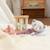 Peluche - attache tétine bebe bamboo - chat - 13 cm s/carte Rose 3 - vertbaudet enfant 