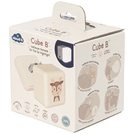 Veilleuse nomade cube b Blanc, bleu+Blanc, vert+Orange+Rose+Vert 15 - vertbaudet enfant 