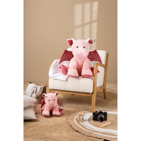 Peluche - peluche dragon trendy color rose poudré - 50 cm Rose 2 - vertbaudet enfant 