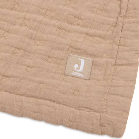 Couverture en coton fringe moonstone-ivory (75 x 100 cm) Corail+Ecru, marron+Jaune, blanc+Marron 22 - vertbaudet enfant 