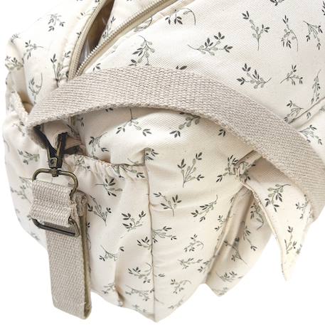 Sac à langer camila olive bloom canvas Ecru, vert 2 - vertbaudet enfant 