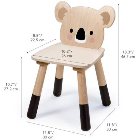 Chaise enfant koala Beige, marron+Beige, marron, beige 2 - vertbaudet enfant 