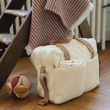 Sac à langer Ecru, marron 3 - vertbaudet enfant 