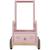 Chariot de marche voiture en bois rose Rose 6 - vertbaudet enfant 