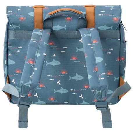 Cartable maternelle Format A4 Requin Bleu, orange, blanc 2 - vertbaudet enfant 