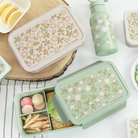 Lunch box fleurs sage Vert d'eau, rose, vert 5 - vertbaudet enfant 
