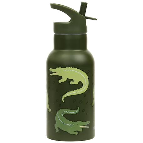 Gourde isotherme crocodiles (350 ml) Vert 2 - vertbaudet enfant 