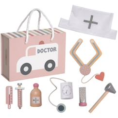 Jouet-Malette de docteur rose