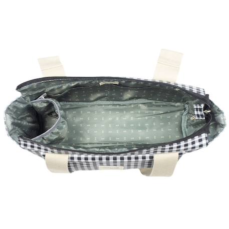 Sac à poussette à i love vichy noir Noir 3 - vertbaudet enfant 